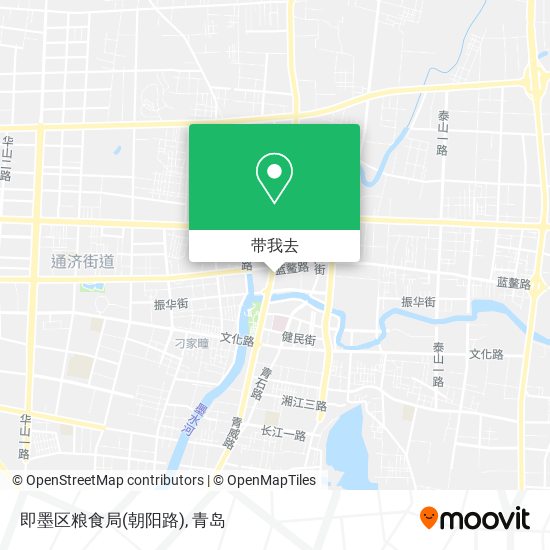 即墨区粮食局(朝阳路)地图