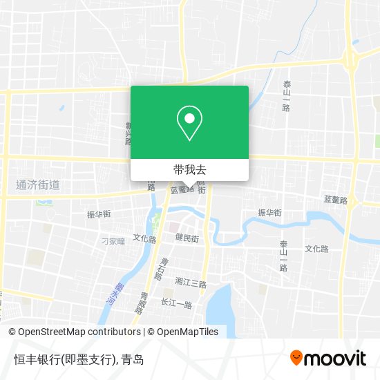 恒丰银行(即墨支行)地图