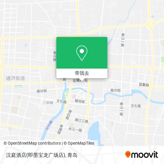 汉庭酒店(即墨宝龙广场店)地图