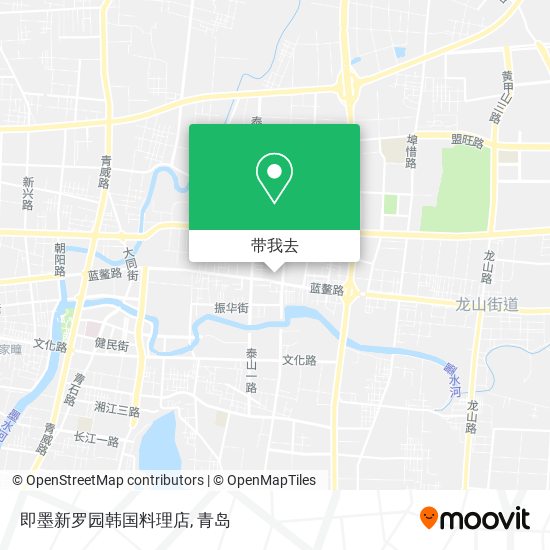 即墨新罗园韩国料理店地图