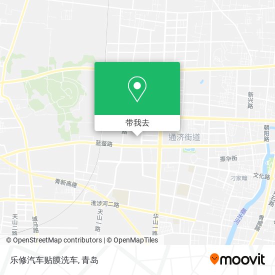 乐修汽车贴膜洗车地图