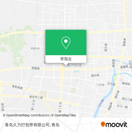 青岛久力打包带有限公司地图