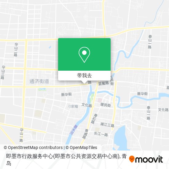 即墨市行政服务中心(即墨市公共资源交易中心南)地图