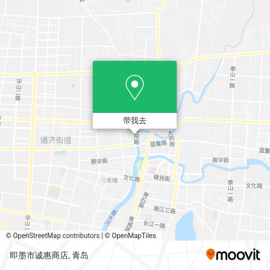 即墨市诚惠商店地图