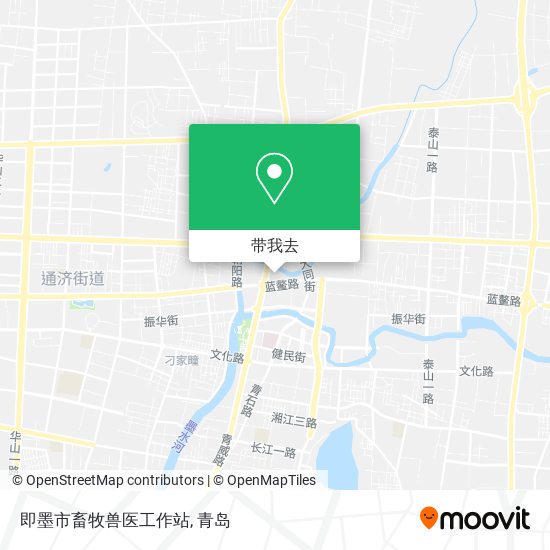 即墨市畜牧兽医工作站地图