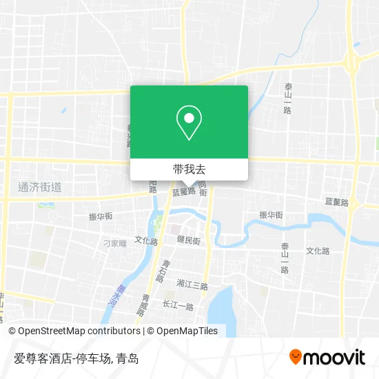 爱尊客酒店-停车场地图