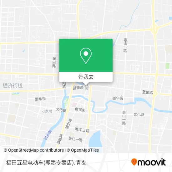 福田五星电动车(即墨专卖店)地图