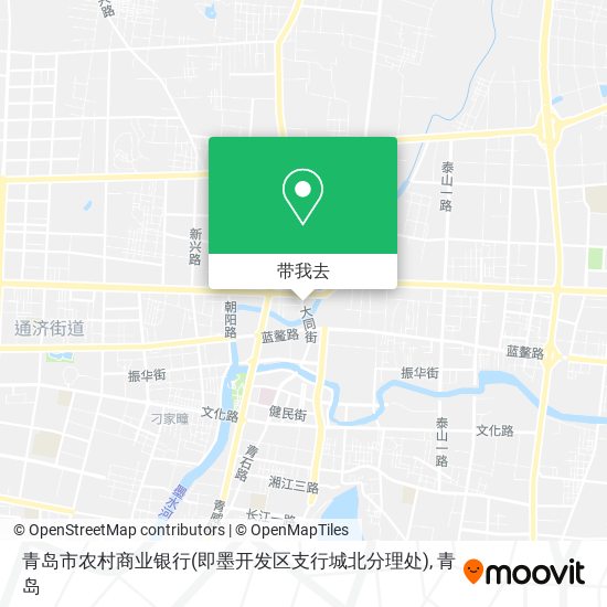 青岛市农村商业银行(即墨开发区支行城北分理处)地图