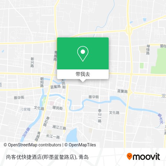 尚客优快捷酒店(即墨蓝鳌路店)地图