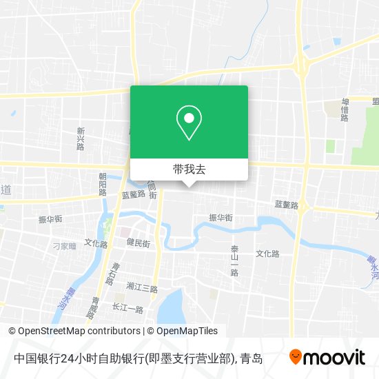 中国银行24小时自助银行(即墨支行营业部)地图