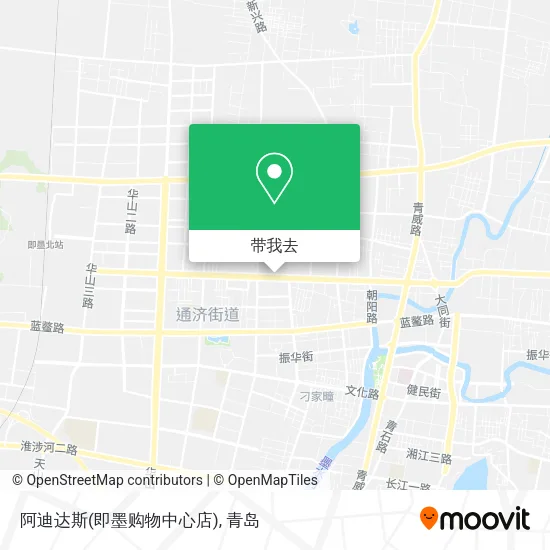 阿迪达斯(即墨购物中心店)地图