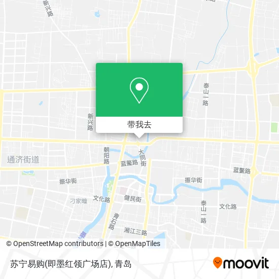 苏宁易购(即墨红领广场店)地图