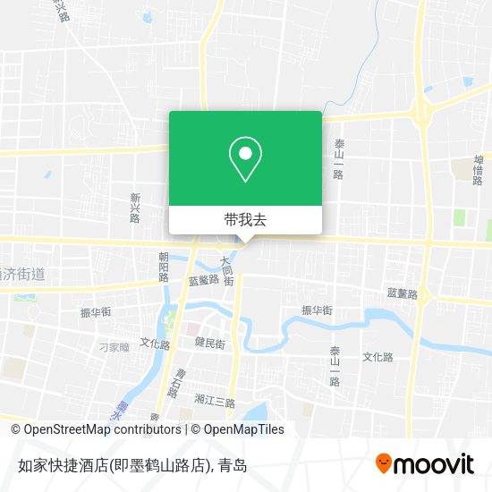 如家快捷酒店(即墨鹤山路店)地图