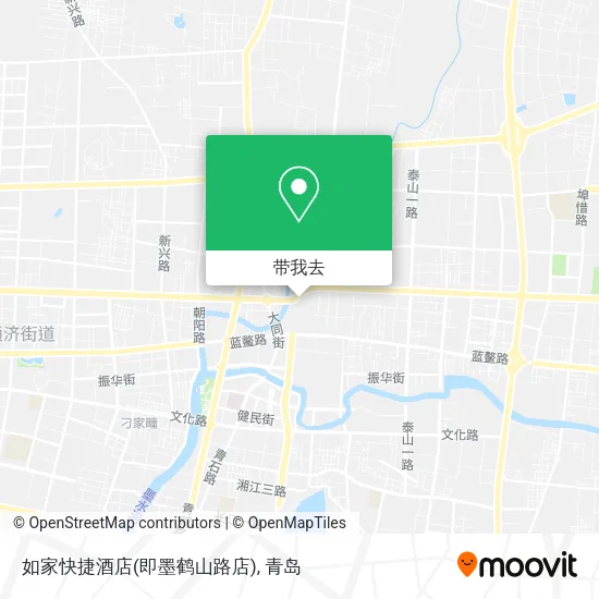 如家快捷酒店(即墨鹤山路店)地图