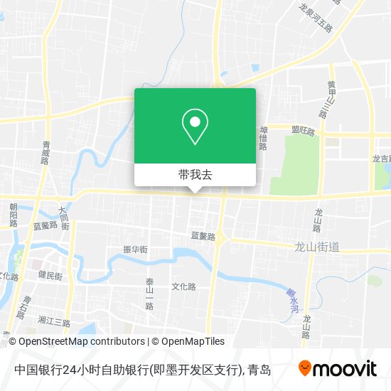 中国银行24小时自助银行(即墨开发区支行)地图