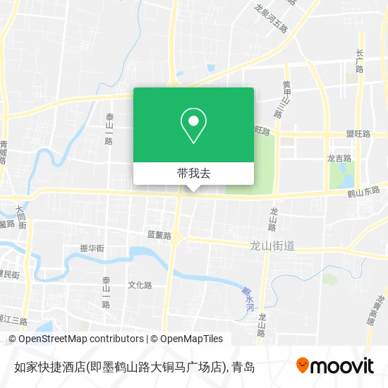 如家快捷酒店(即墨鹤山路大铜马广场店)地图