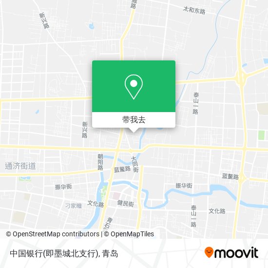 中国银行(即墨城北支行)地图
