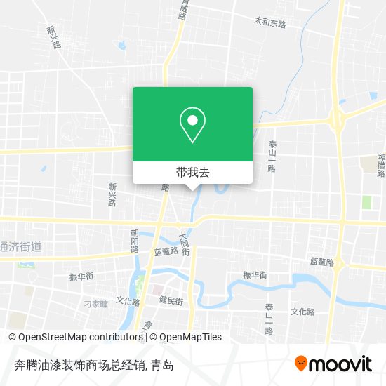 奔腾油漆装饰商场总经销地图