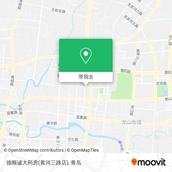 德顺诚大药房(黄河三路店)地图