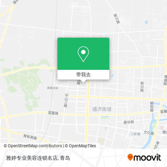 雅婷专业美容连锁名店地图