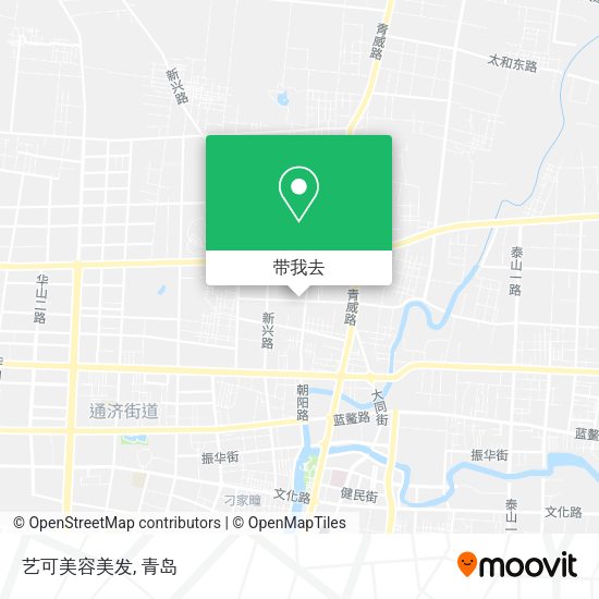 艺可美容美发地图