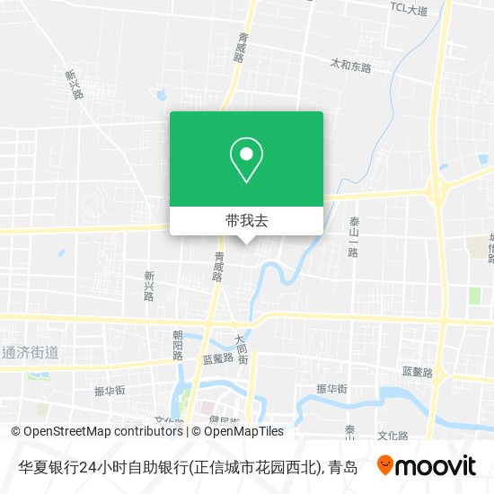 华夏银行24小时自助银行(正信城市花园西北)地图