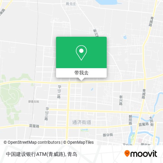 中国建设银行ATM(青威路)地图