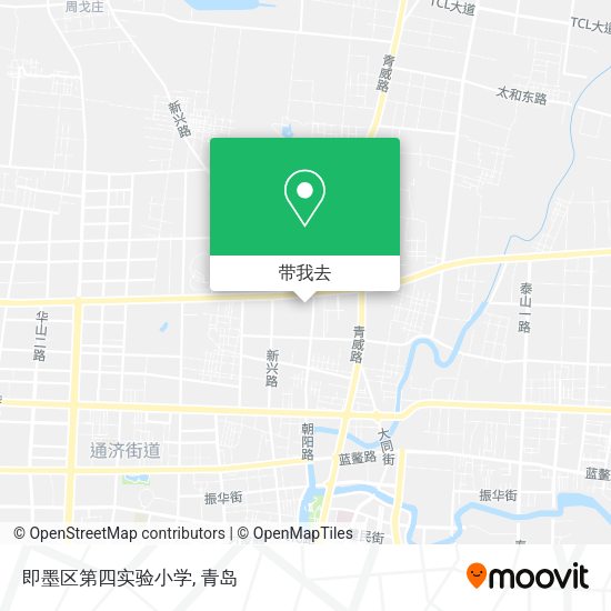 即墨区第四实验小学地图