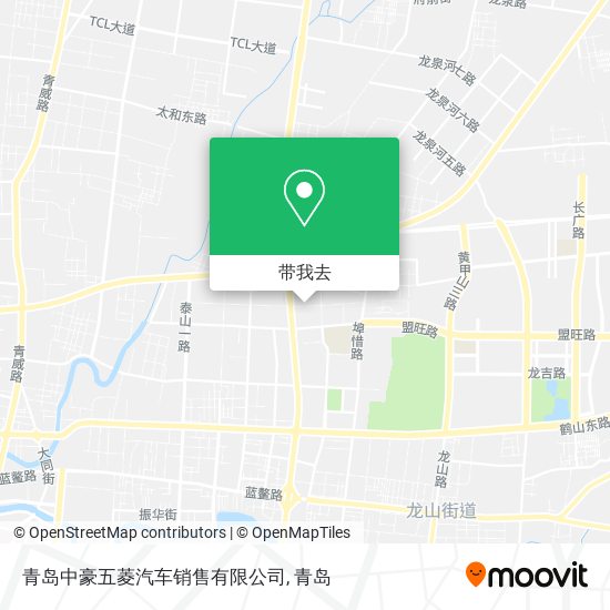 青岛中豪五菱汽车销售有限公司地图