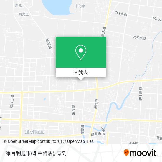维百利超市(即兰路店)地图