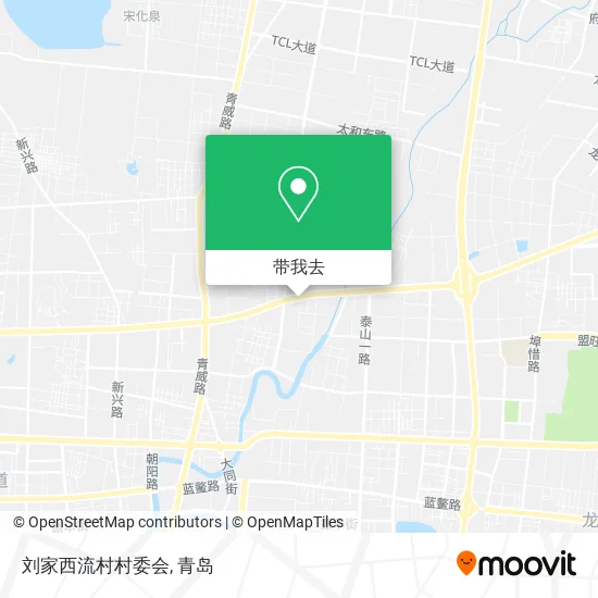 刘家西流村村委会地图