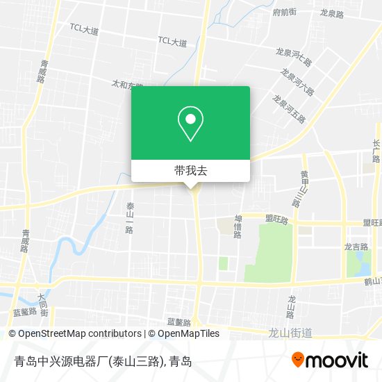 青岛中兴源电器厂(泰山三路)地图