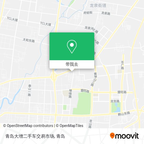 青岛大增二手车交易市场地图