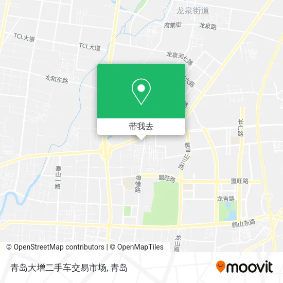 青岛大增二手车交易市场地图