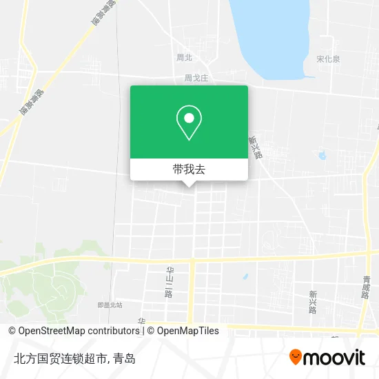 北方国贸连锁超市地图