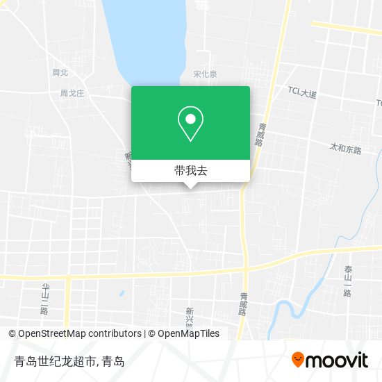青岛世纪龙超市地图