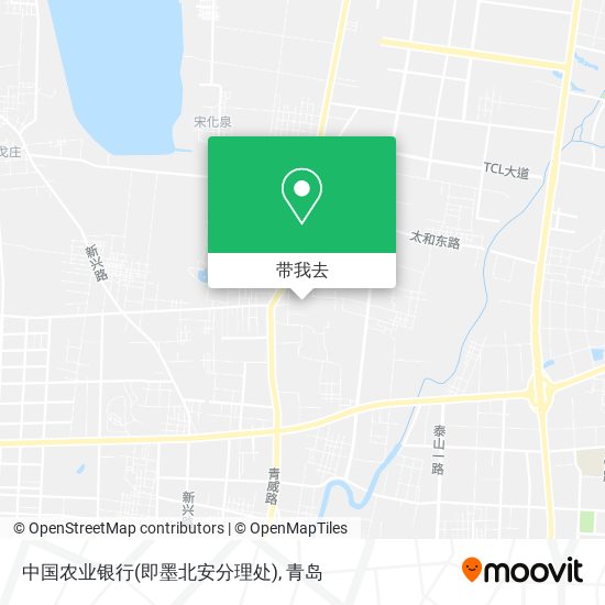 中国农业银行(即墨北安分理处)地图