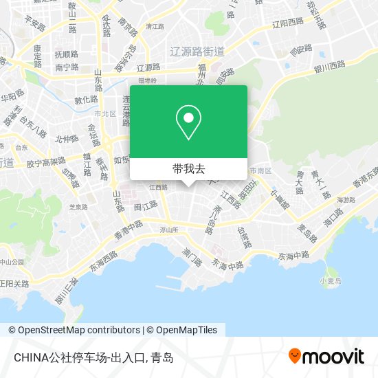 CHINA公社停车场-出入口地图