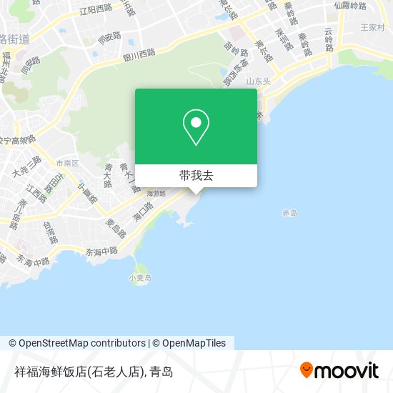 祥福海鲜饭店(石老人店)地图