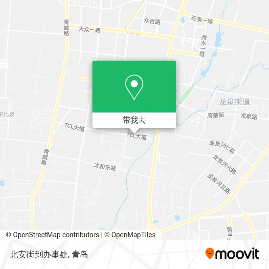 北安街到办事处地图