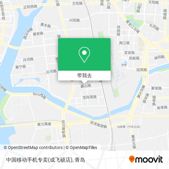 中国移动手机专卖(成飞硕店)地图
