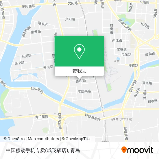 中国移动手机专卖(成飞硕店)地图