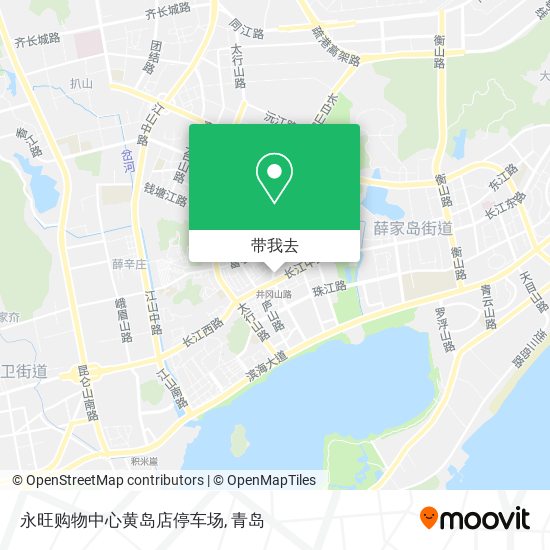 永旺购物中心黄岛店停车场地图