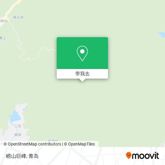崂山巨峰地图