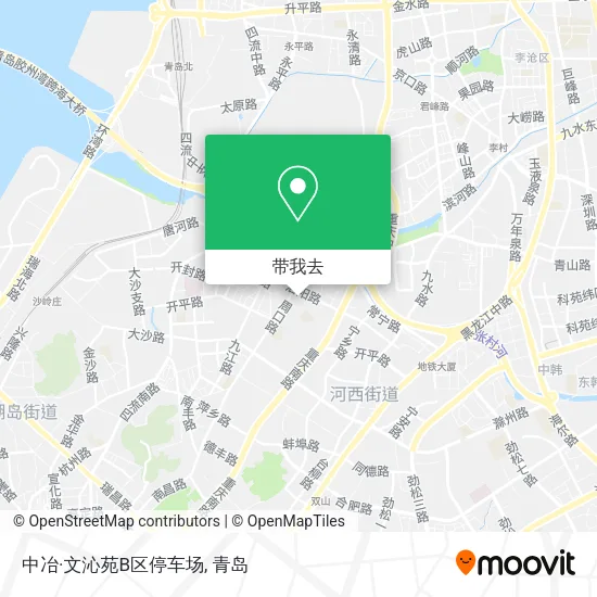 中冶·文沁苑B区停车场地图