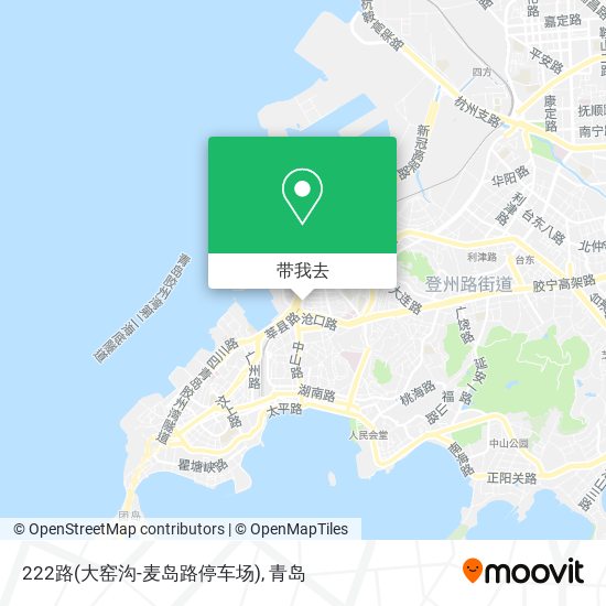 222路(大窑沟-麦岛路停车场)地图