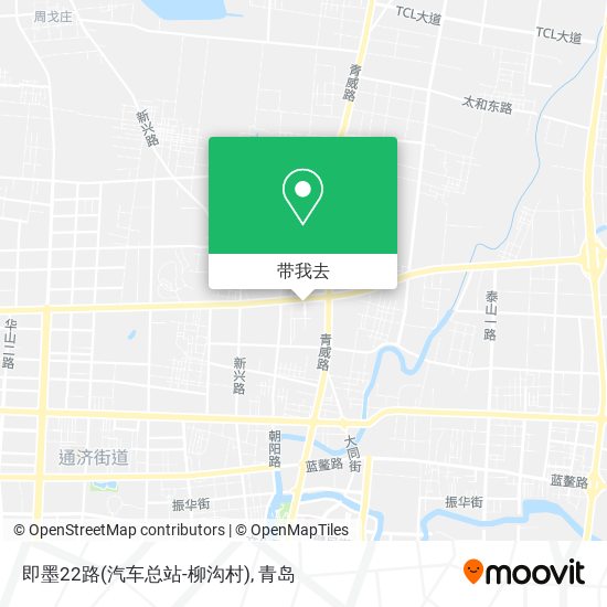 即墨22路(汽车总站-柳沟村)地图