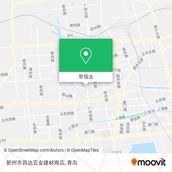 胶州市昌达五金建材商店地图