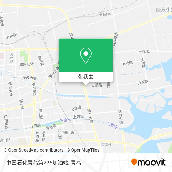 中国石化青岛第226加油站地图