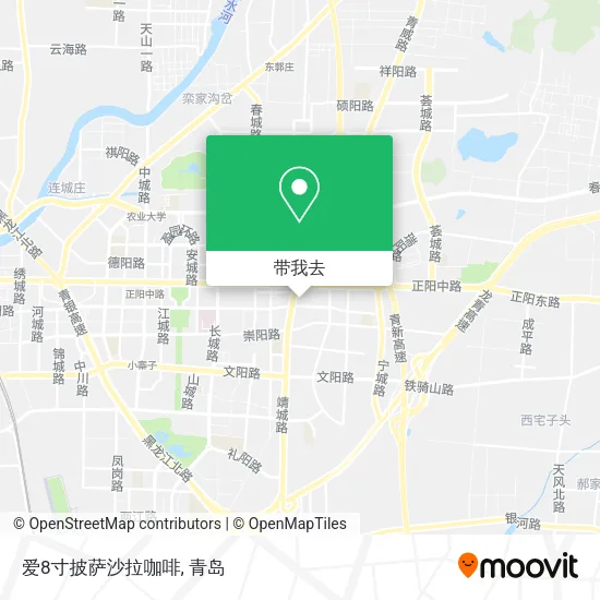 爱8寸披萨沙拉咖啡地图
